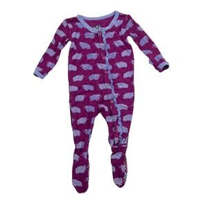 Kickee Pants Melody Musk Ox Ruffle Footie